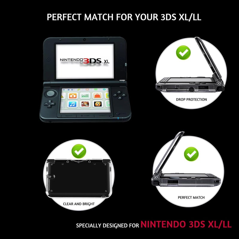Gimtsui Store غطاء واقي صلب شفاف مناسب لجهاز نينتندو 3DS XL/LL - Image 5
